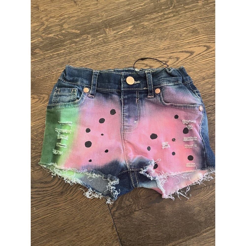 Girls Custom Handpainted/embellished watermelon children’s place shorts size 4t